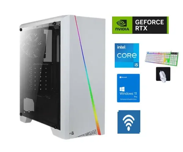 SNOWFLAKE i5 12th  RTX 3050 GAMING PC image 0