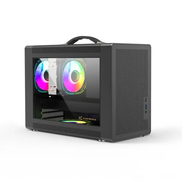 LC-Power Gaming MB Amplified_- M-ATX gaming case-BLACK image 0