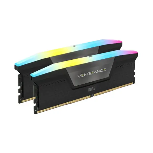 Corsair VENGEANCE RGB 32GB (2x16GB) DDR5 DRAM 5200MHz C40 Memory Kit - Black image 0