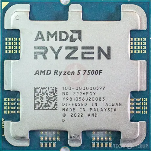 AMD Ryzen 5 7500F - 3.7GHz - 6 Cores - 12 Threads - 32MB Cache Memory - Socket AM5 - OEM image 0