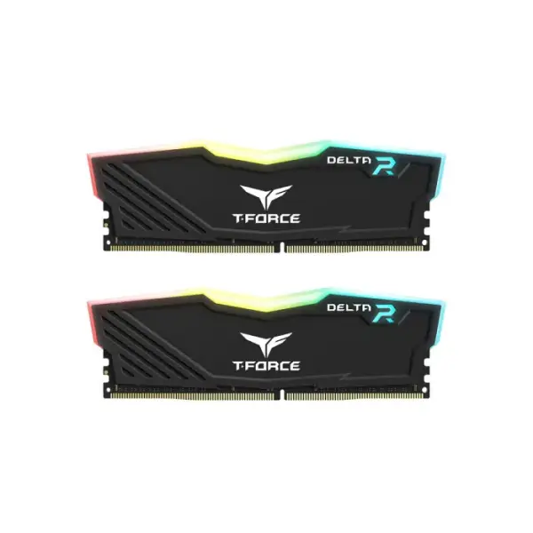 TeamGroup T-Force DELTA RGB 16GB (2x8GB) DDR4 3600MHz CL18 Memory Kit - Black image 0