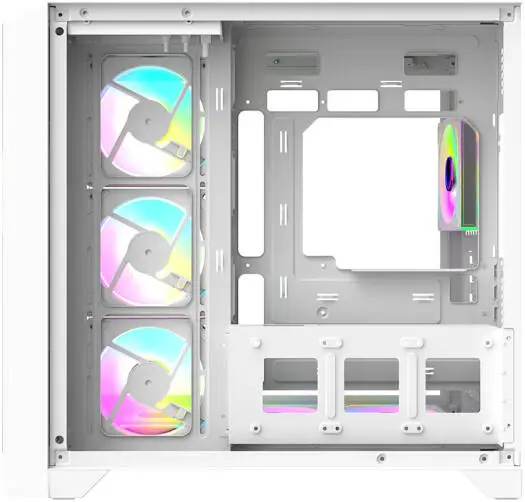 Twisted Minds FLUX Gaming Case Mid Tower - White - TM-FLUX-W  (7ARGB Fans Included) image 3