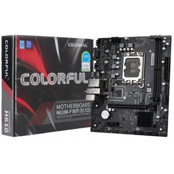 Colorful BATTLE-AX H610M-P WIFI D5 V20 DDR5 M-ATX Gaming Motherboard image 1