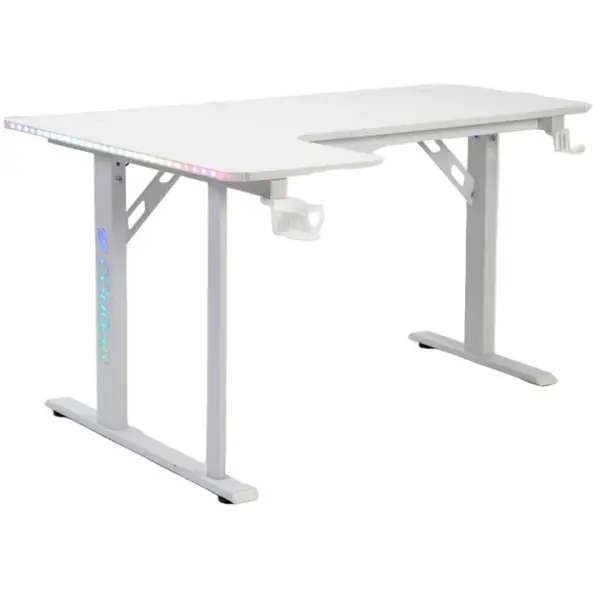 Cougar RGB R Gaming Desk (Left Side) 140 x 60 x 100 cm - White image 0