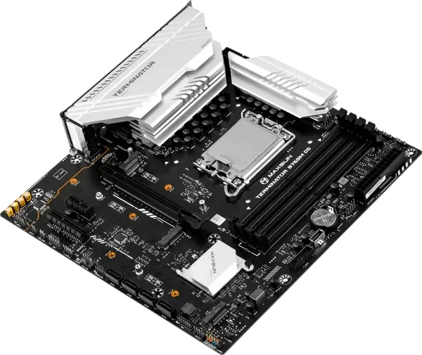 MS-Terminator B760M D5 WIFI 6E V2 Intel Core  DDR5 Motherboard - Black image 2