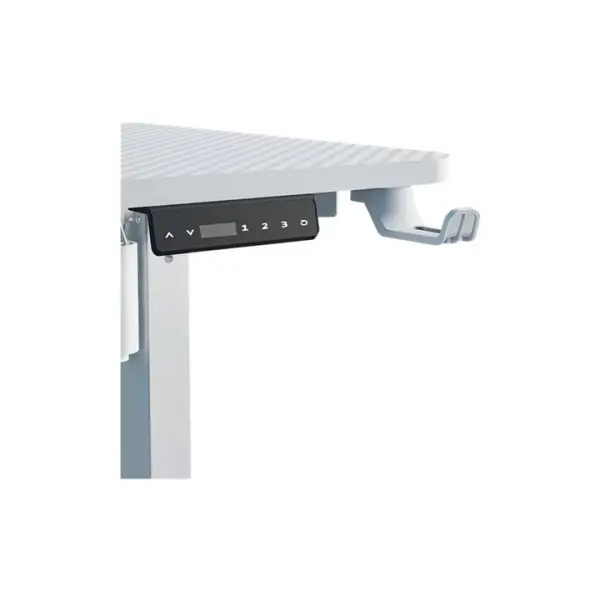 Twisted Minds Paradox Adjustable Gaming Desk, 120x60 cm, with Cup Shelf, Headphone Hook, Mousepad-WHITE image 4
