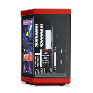 HYTE Y70 TOUCH INFINITE - 14.5 Inch Integrated IPS Touchscreen ATX Mid-Tower Case - Black Cherry image 2