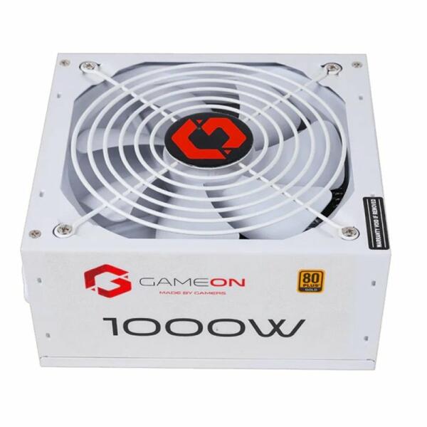 GAMEON - SPY2 ATX 1000 WATTS 80 PLUS Gold Value Gaming Power Supply - White image 1