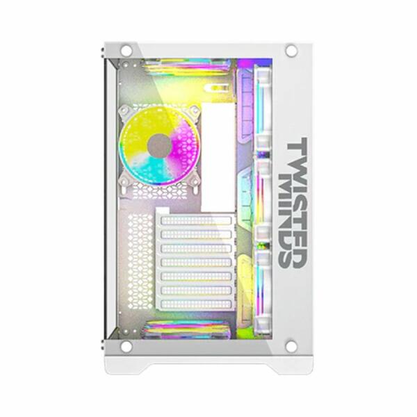 Twisted Minds Bullet-07 Mid Tower Gaming Case - White image 4