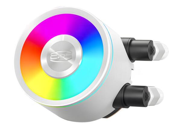 PC Cooler DA360 Pro ARGB CPU Liquid Cooler - WHITE image 2
