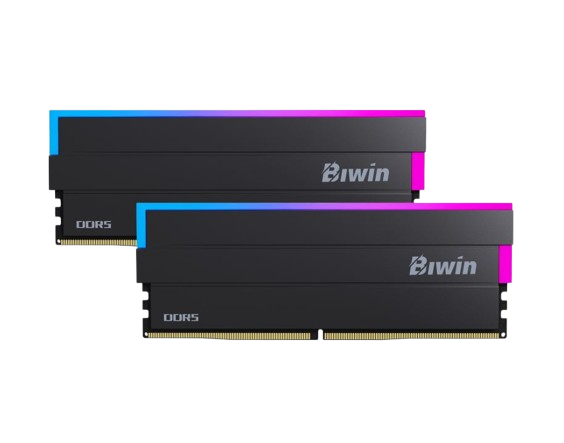 Biwin 32GB Kit (2x16GB) Black Opal DW100  RGB Black DDR5 6000Mhz CL36 Memory image 0