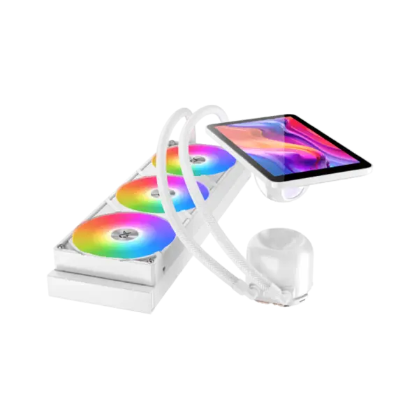 XIGMATEK Connect Pro 360 Arctic AIO Liquid Cooler - White image 2