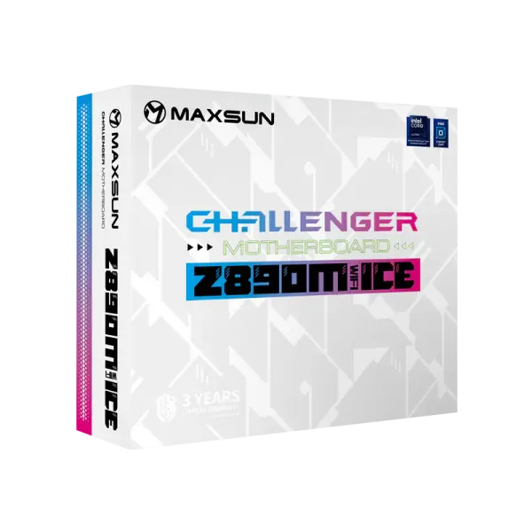  MS-Challenger Intel Core Ultra  Z890M WIFI ICE  DDR5 Motherboard - White image 1