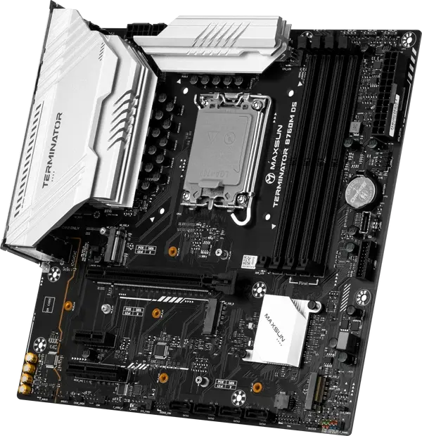 MS-Terminator B760M D5 WIFI 6E V2 Intel Core  DDR5 Motherboard - Black image 4