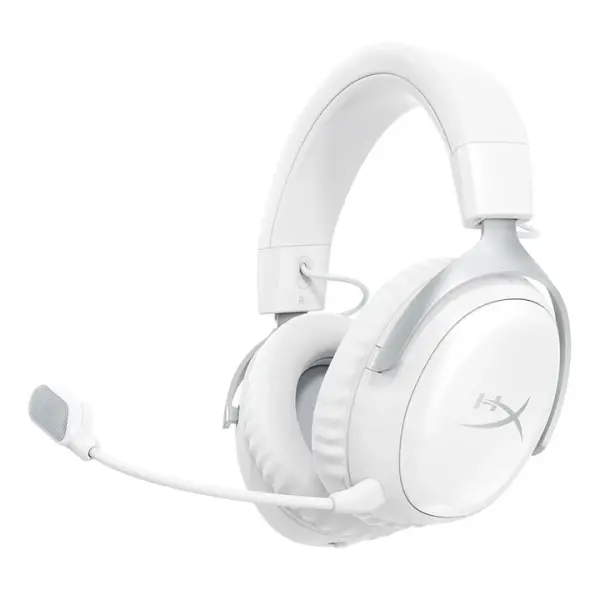 HyperX Cloud III S Wireless Gaming Headset for PC, Mac, PS5, Mobile, Switch - White image 0