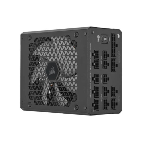 CORSAIR HX1000i 1000W Platinum Fully Modular Ultra-Low Noise ATX Power Supply (UK) - Black image 0