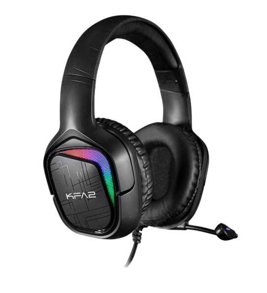 GALAX SONAR-04 USB 7.1 Channel RGB Gaming Headset, 7.1 Virtual Surround Sound, Professional Mic,  USB 2.0, Black  image 0