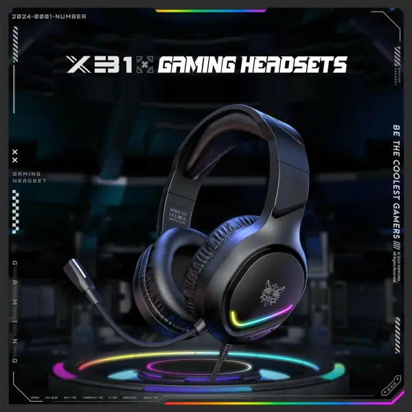 ONIKUMA X31 Head mounted Gaming PUBG Wired Earphones, PC PS Esports Earphones GNW MALL image 6