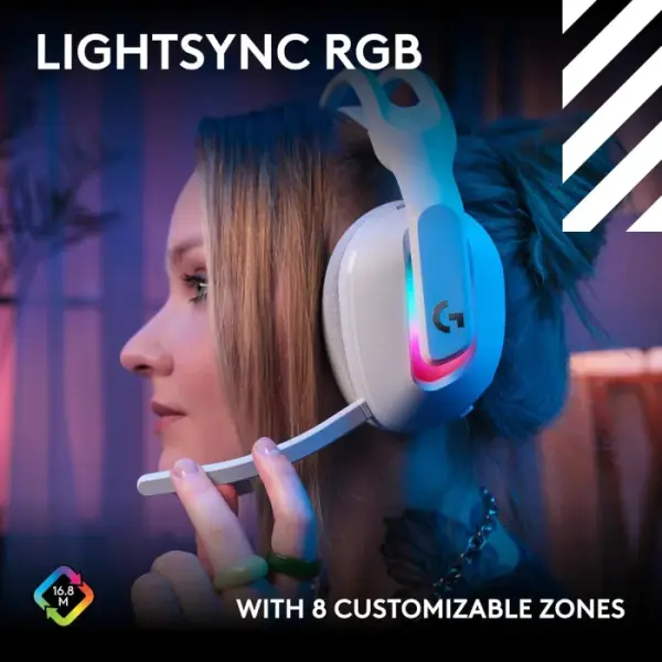 ASTRO A20 X LIGHTSPEED Bluetooth / Wireless Gaming Headset, WITH  PLAYSYNC Audio - White image 8