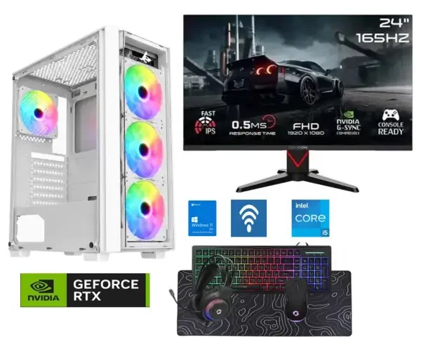 NEW DUKE  i5 14th RTX 5060 8GB WITH  MONITER AND Keyboard, Mouse and Mouse Pad Headset image 0