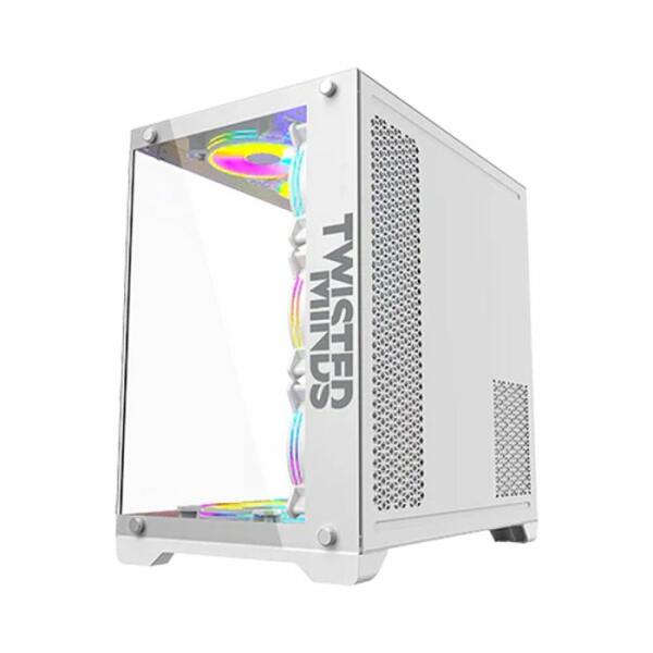 Twisted Minds Bullet-07 Mid Tower Gaming Case - White image 2
