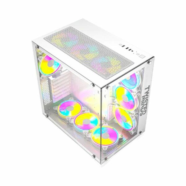 Twisted Minds Bullet-07 Mid Tower Gaming Case - White image 1