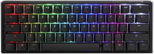 DUCKY ONE 3 MINI HOT SWAP Blue Switch Cherry RGB Wired Mechanical Gaming Keyboard Arabic - Classic Black image 5