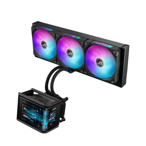 Asus Rog Ryuo IV 360 ARGB CPU Liquid Cooler - Black image 1