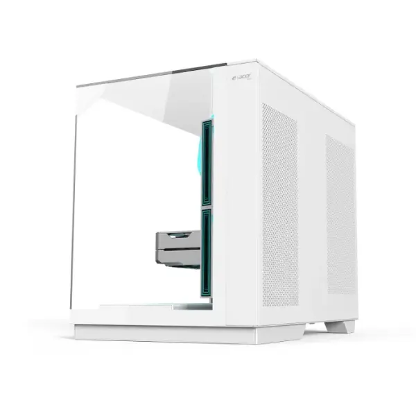 Acer V330 ATX Mid Tower Three Panel Front Top & Left Side Tempered Glass Case With 6 ARGB Fans - White image 4