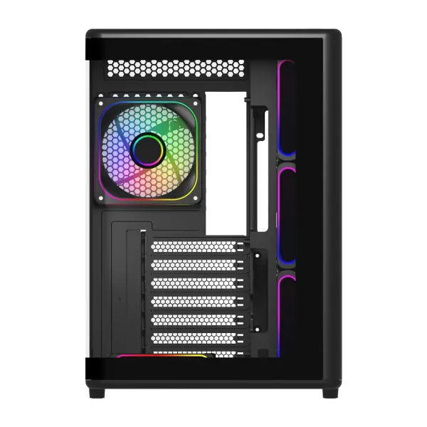 G PRO  Elite With Pre-installed 7 Fans ATX Case - Black image 2
