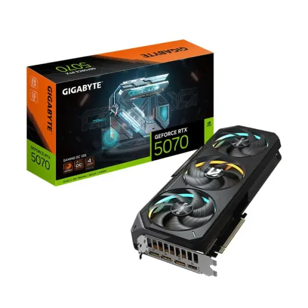 GIGABYTE Nvidia GeForce RTX 5070 GAMING OC 12GB Graphics Card - Black image 1
