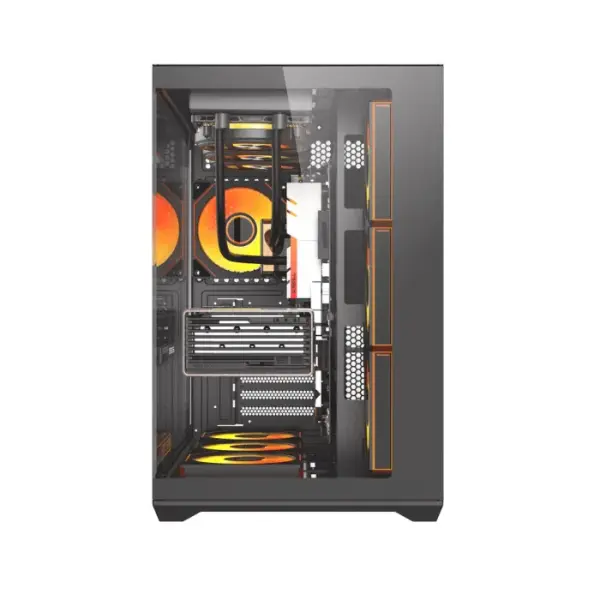 Darkflash C280 E-ATX Full-Tower PC Gaming Case, 7×ARGB Fans  360mm Radiator Support, Black | C280B image 6