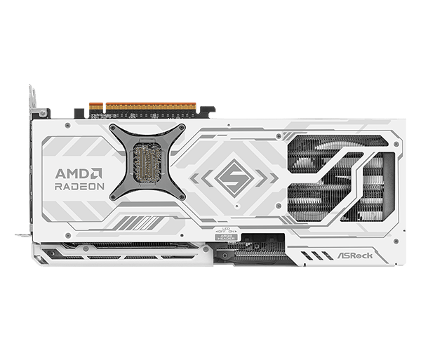 ASRock AMD Radeon - RX 9070 XT Steel Legend GDDR6 16GB - Graphics Card - White image 3