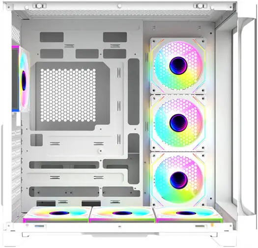Twisted Minds FLUX Gaming Case Mid Tower - White - TM-FLUX-W  (7ARGB Fans Included) image 6