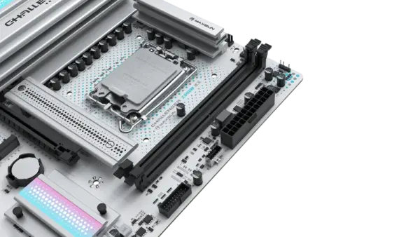  MS-Challenger Intel Core Ultra  Z890M WIFI ICE  DDR5 Motherboard - White image 3