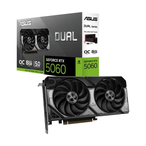 ASUS Dual GeForce RTX 5060 8GB GDDR7 OC Edition Graphic Card image 1