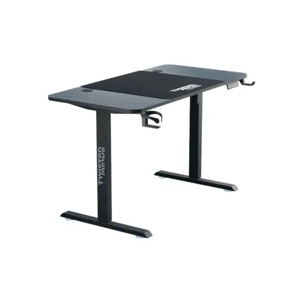 Twisted Minds Paradox Adjustable Gaming Desk, 120x60 cm, with Cup Shelf, Headphone Hook, Mousepad image 4