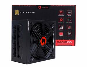 GAMEON - SPY2 ATX 1000 WATTS 80 PLUS Gold Value Gaming Power Supply - Black image 0