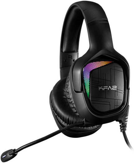 GALAX SONAR-04 USB 7.1 Channel RGB Gaming Headset, 7.1 Virtual Surround Sound, Professional Mic,  USB 2.0, Black  image 1