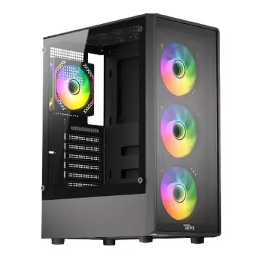 Twisted Minds PHANTOM Gaming Case Mid Tower - Black  (4 ARGB Fans Included) TM-PHANTOM-B image 0
