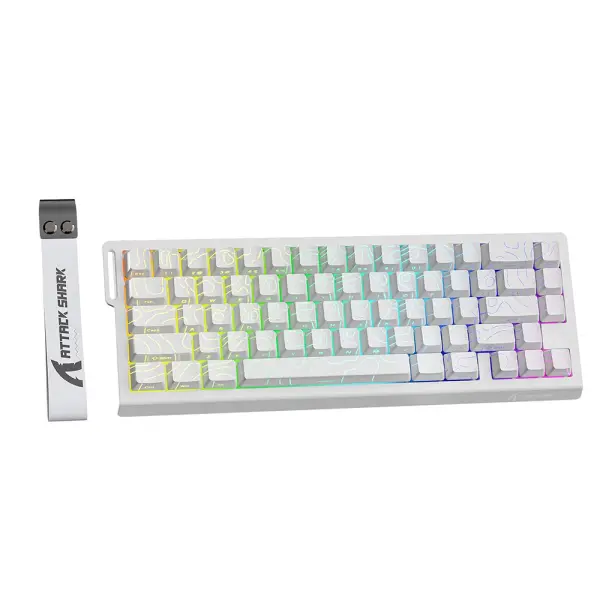 Attack Shark X68HE Wired Mechanical Gaming Keyboard - Rapid Trigger, Hall Effect Switches, RGB Lighting & 60% Layout image 0