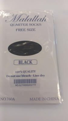 جوارب ربع شفاف BLACK  image 4