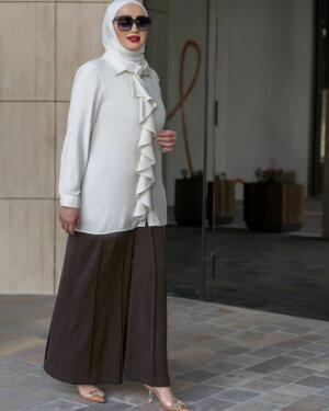 بنطلون درزات واسع image 13