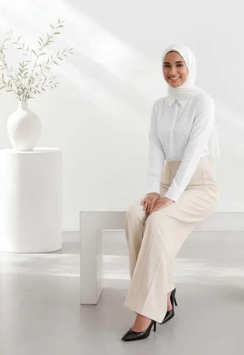 بنطلون درزات واسع image 7