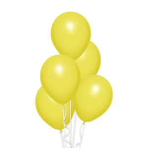 بالون لاتكس 12 بوصة أصفر-من غير هيليوم image 0