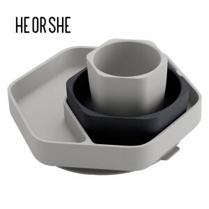 Toddler feeding set grey image 0