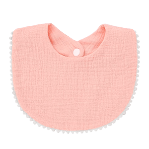 مريلة أطفال قطنية - وردي فاتح image 1