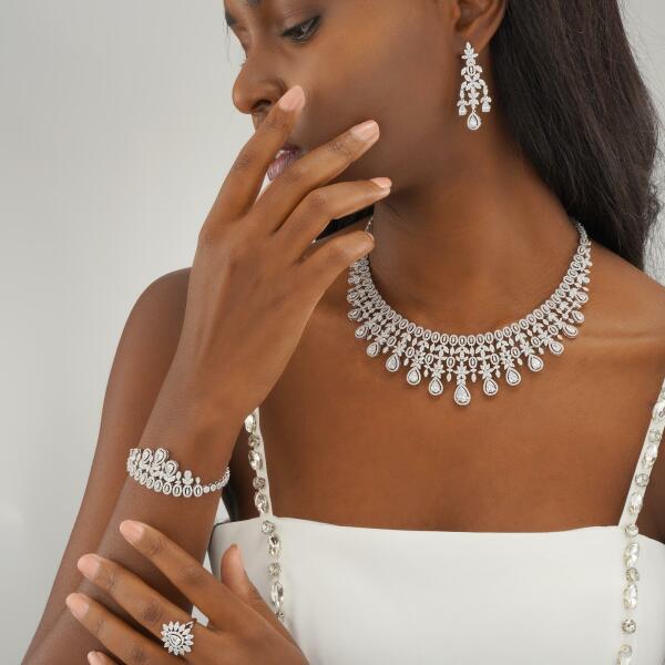 Zircon bridal sets with various designs image 0