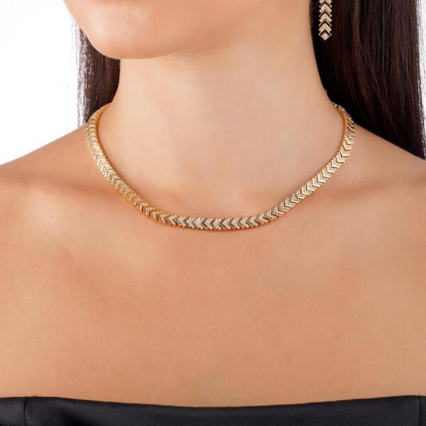 Necklace - Gold White - 0 image 0