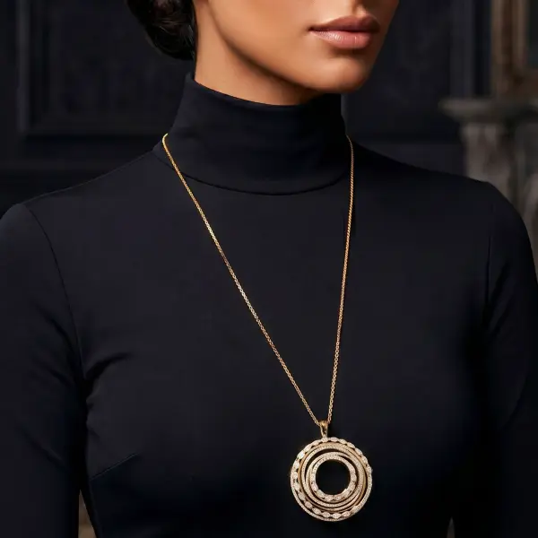 Necklace - Gold White - 0 image 0